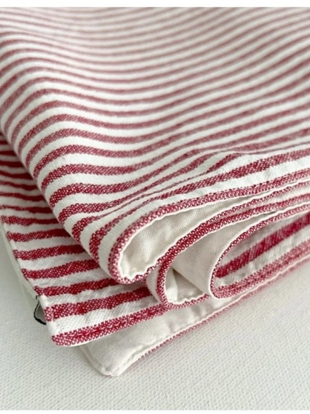 Pottery Barn Wheaton Striped Runner - Red